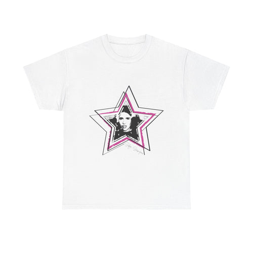 Retro Star Portrait T-Shirt — 'Sofia Sampaio' Script Back Tee