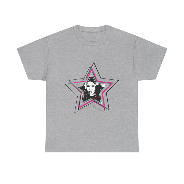Retro Star Portrait T-Shirt — 'Sofia Sampaio' Script Back Tee
