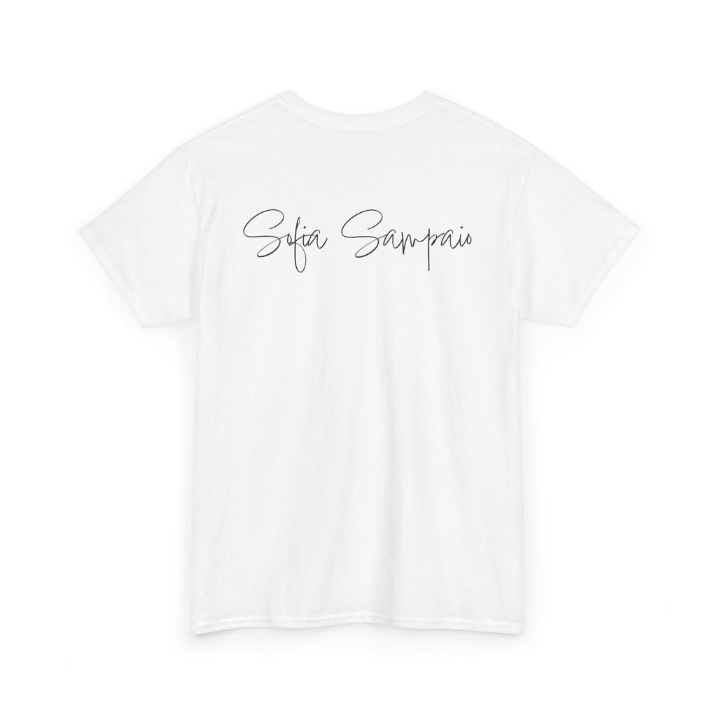 Retro Star Portrait T-Shirt — 'Sofia Sampaio' Script Back Tee