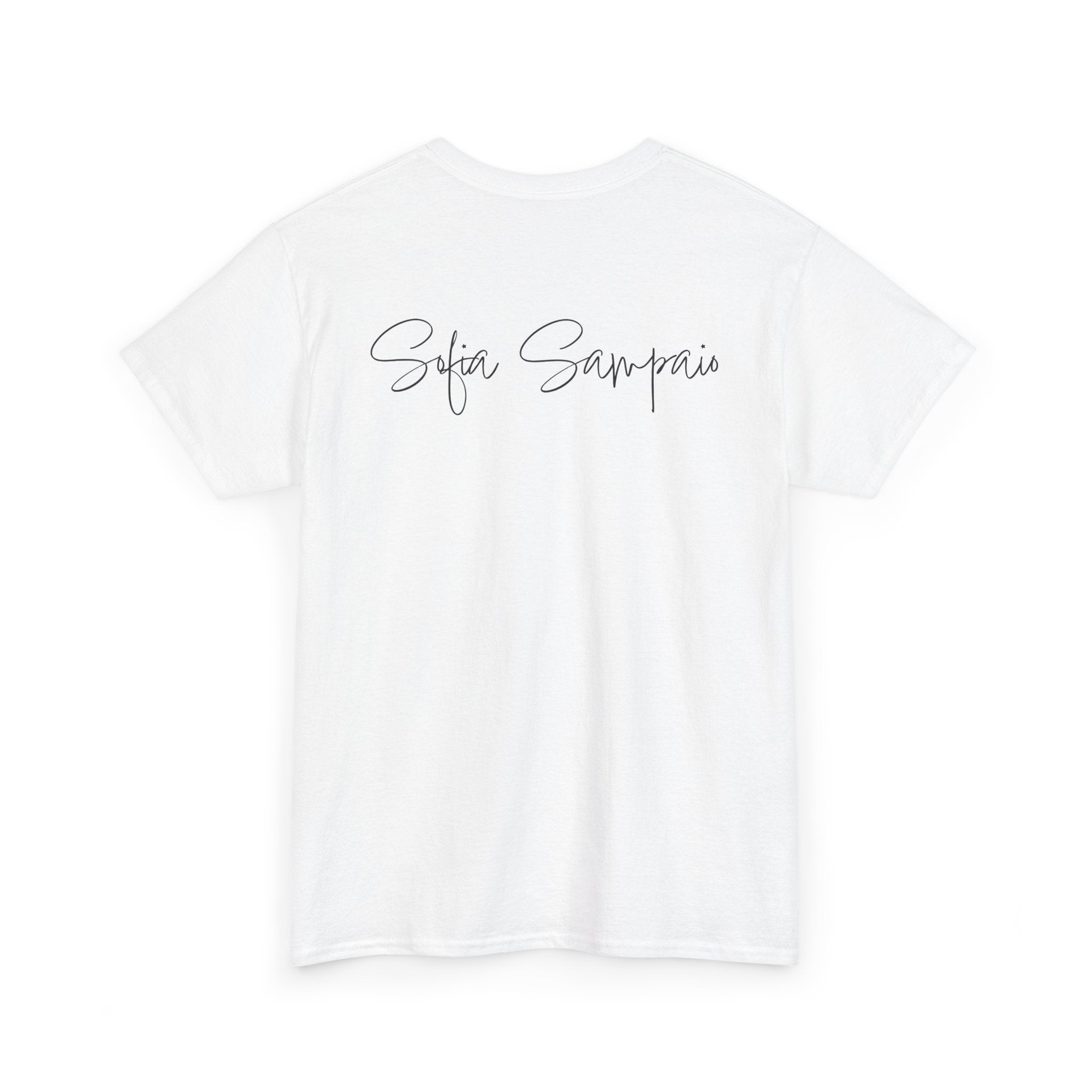 Retro Star Portrait T-Shirt — 'Sofia Sampaio' Script Back Tee