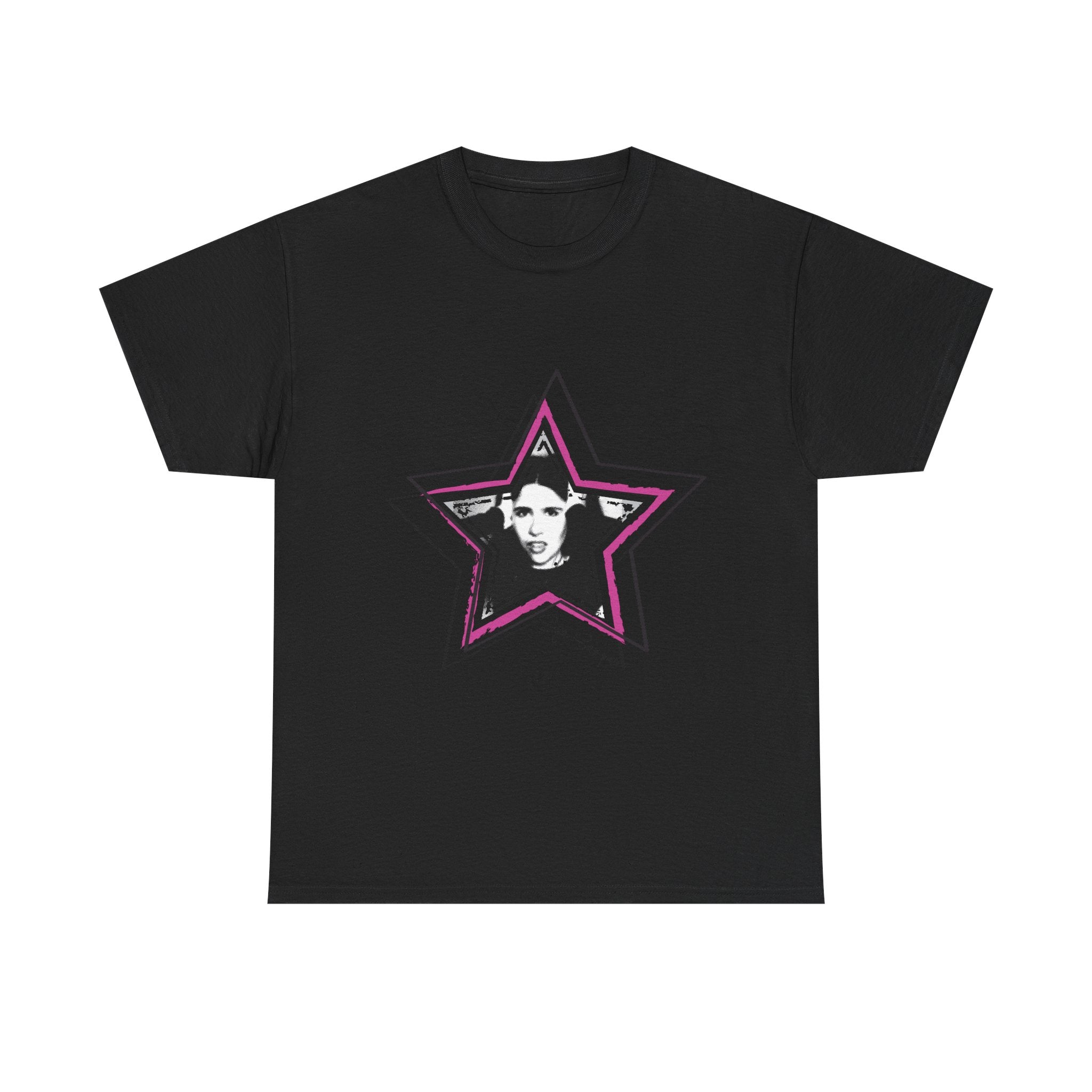 Retro Star Portrait T-Shirt — 'Sofia Sampaio' Script Back Tee