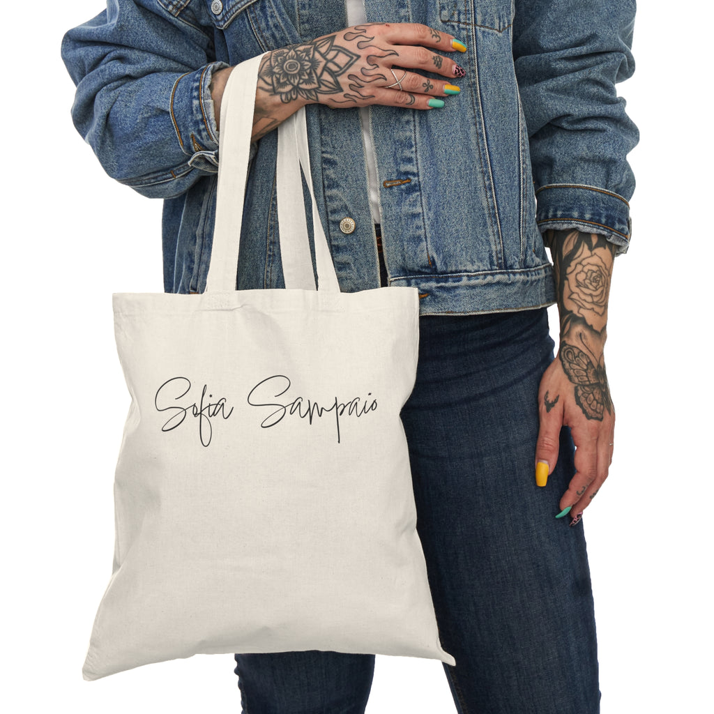 Sofia Sampaio Star Portrait Tote Bag — Natural Canvas Eco Shopper