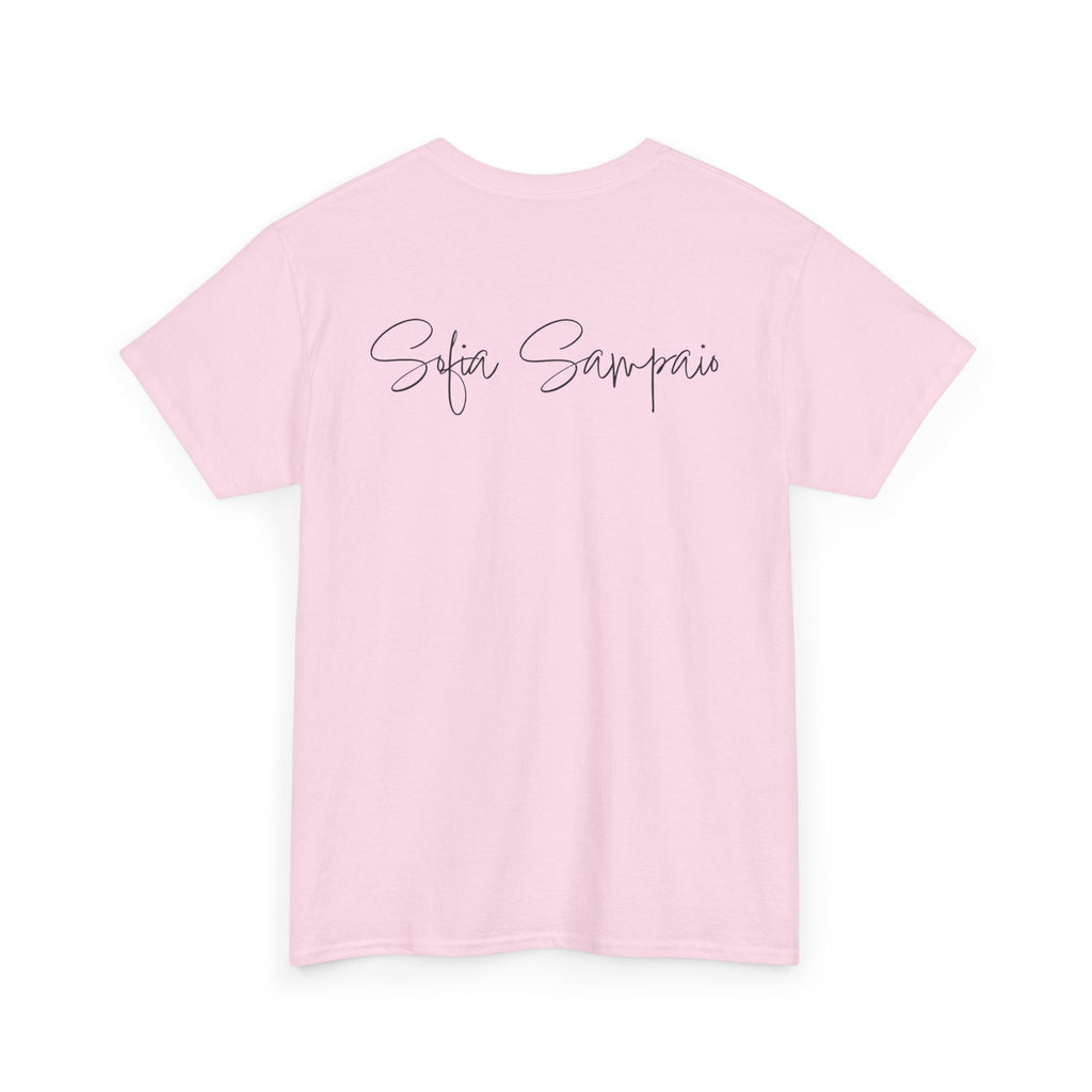 Retro Star Portrait T-Shirt — 'Sofia Sampaio' Script Back Tee