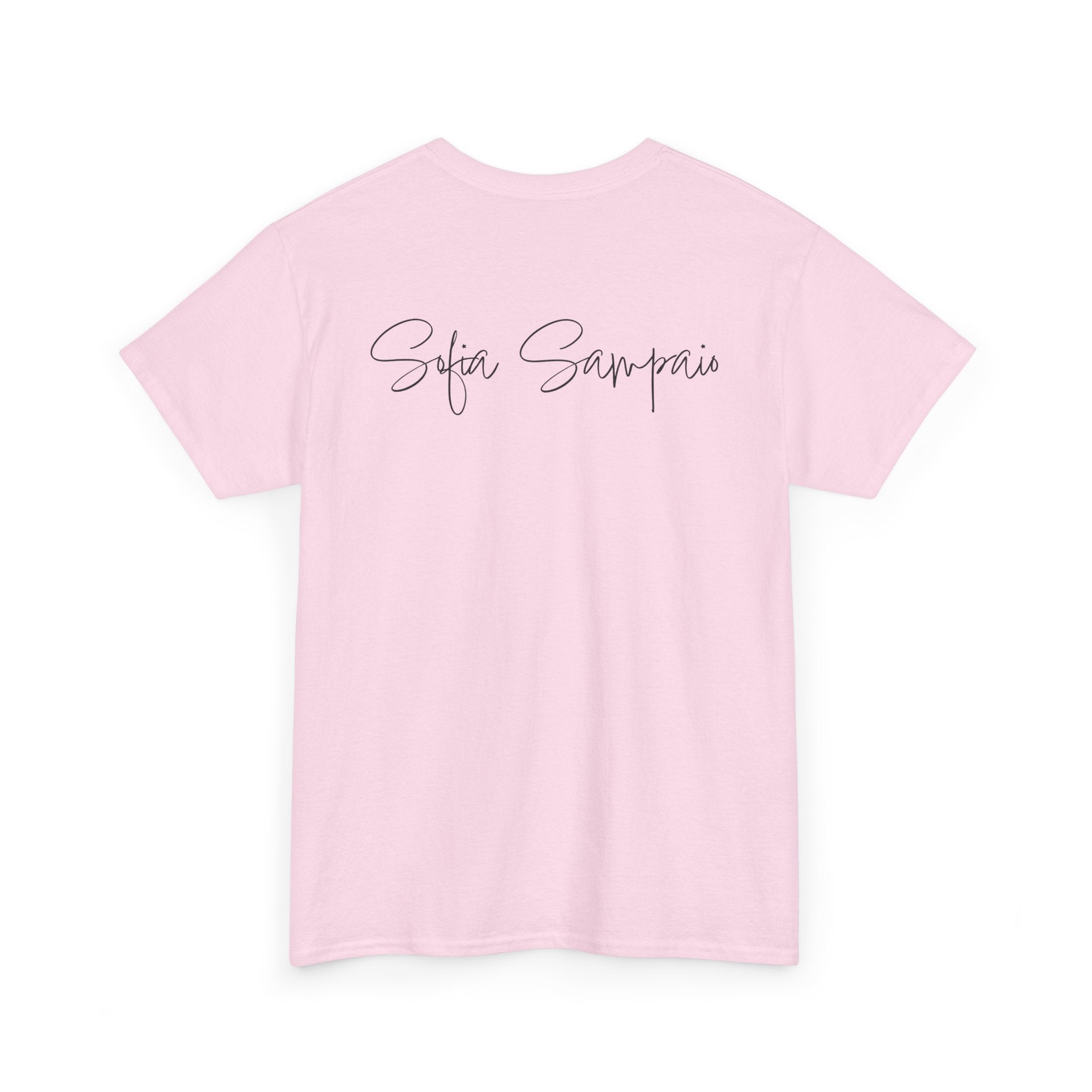 Retro Star Portrait T-Shirt — 'Sofia Sampaio' Script Back Tee