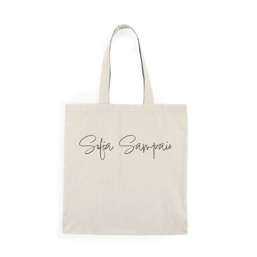Sofia Sampaio Star Portrait Tote Bag — Natural Canvas Eco Shopper