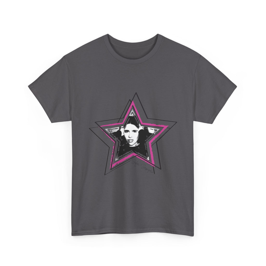 Retro Star Portrait T-Shirt — 'Sofia Sampaio' Script Back Tee