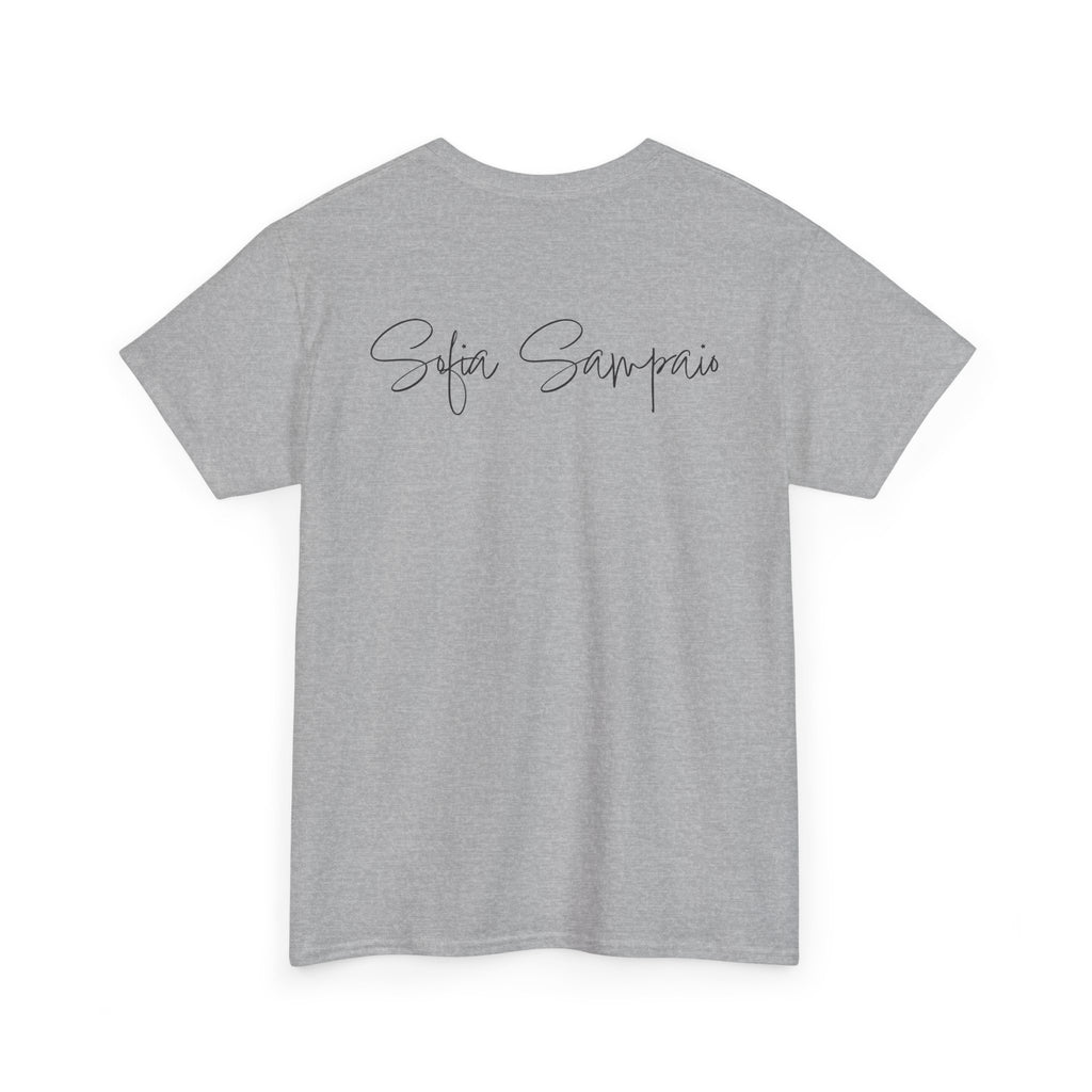 Retro Star Portrait T-Shirt — 'Sofia Sampaio' Script Back Tee
