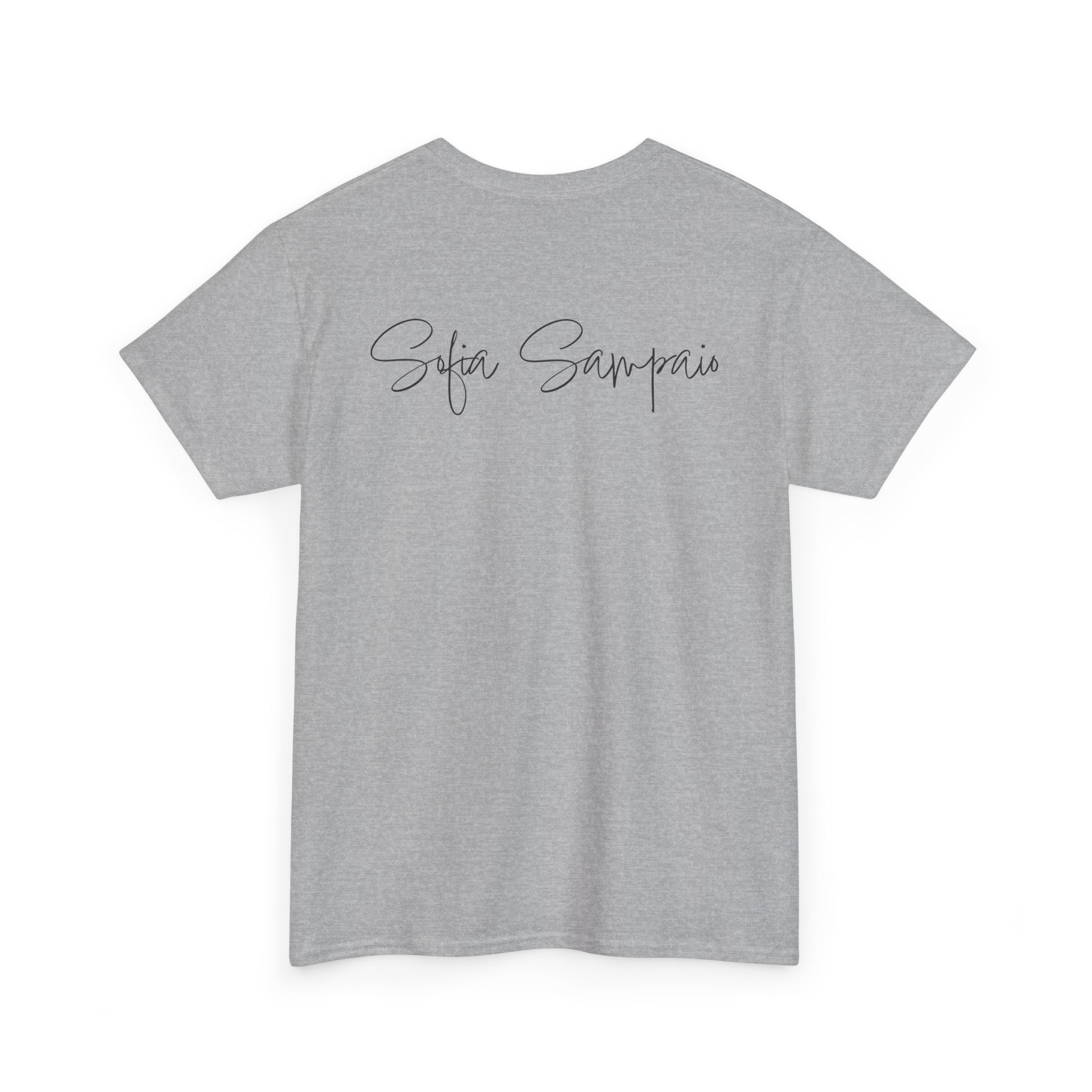 Retro Star Portrait T-Shirt — 'Sofia Sampaio' Script Back Tee