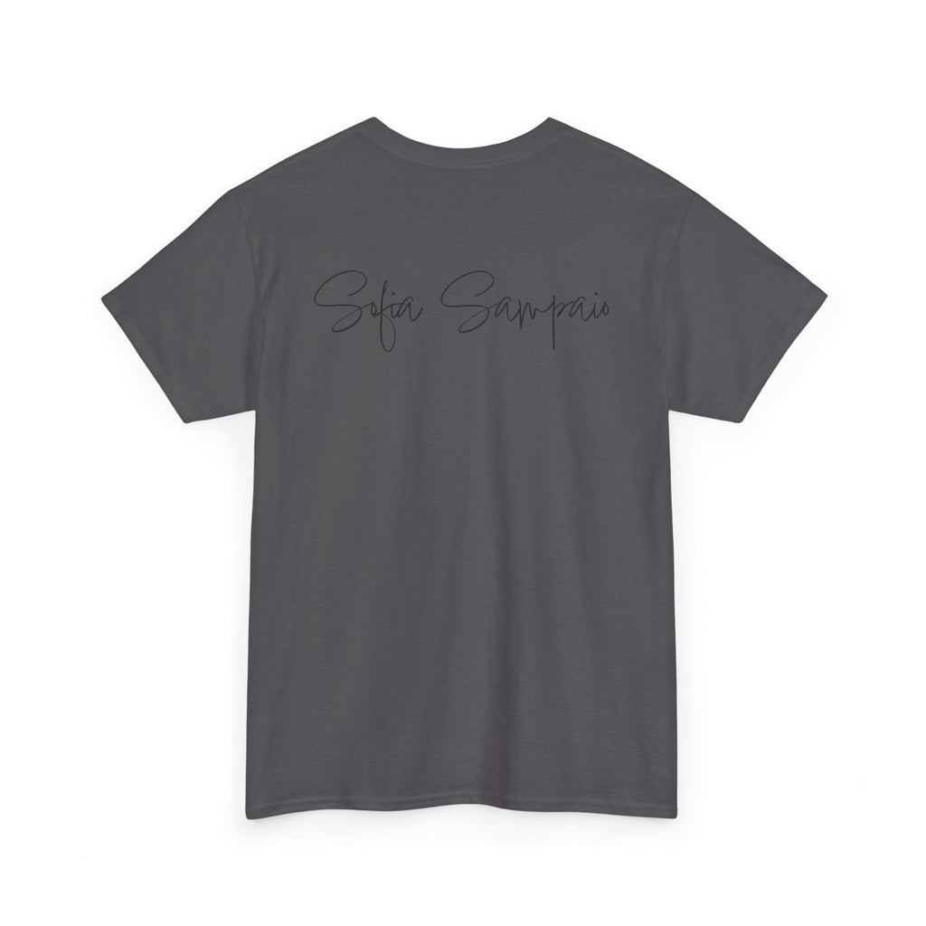 Retro Star Portrait T-Shirt — 'Sofia Sampaio' Script Back Tee