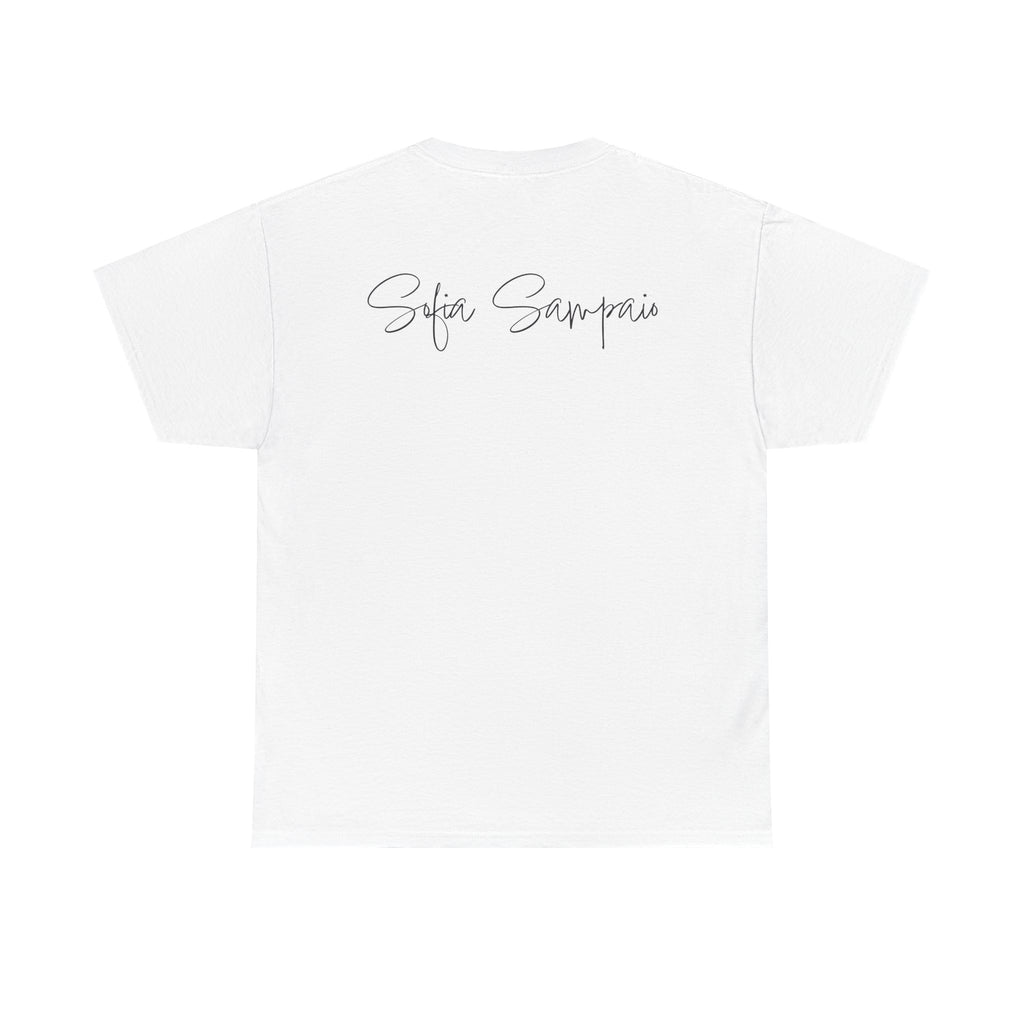 Retro Star Portrait T-Shirt — 'Sofia Sampaio' Script Back Tee