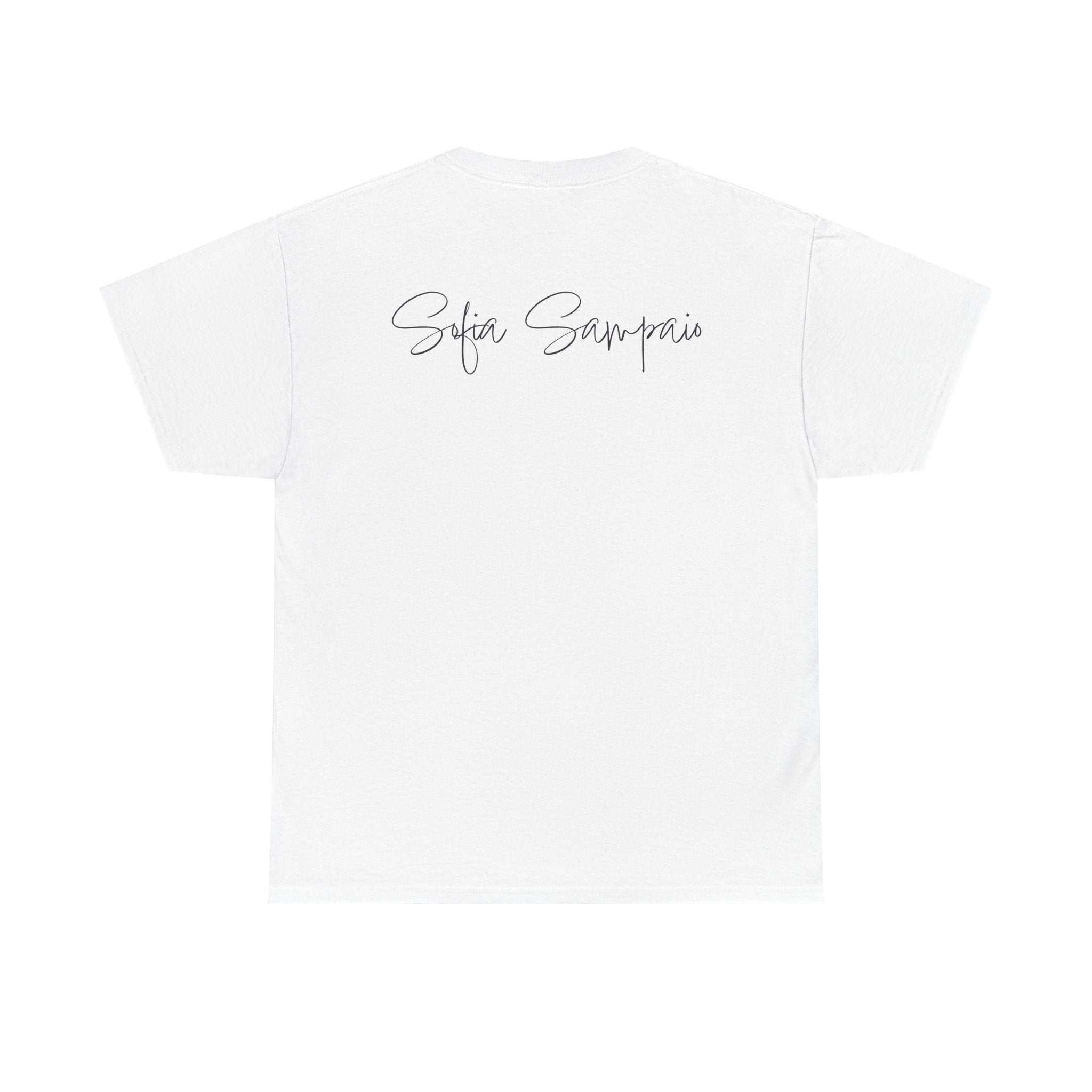 Retro Star Portrait T-Shirt — 'Sofia Sampaio' Script Back Tee